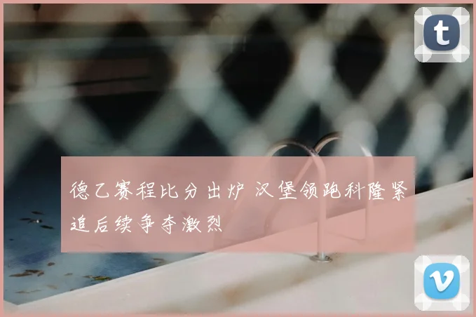 德乙赛程比分出炉 汉堡领跑科隆紧追后续争夺激烈